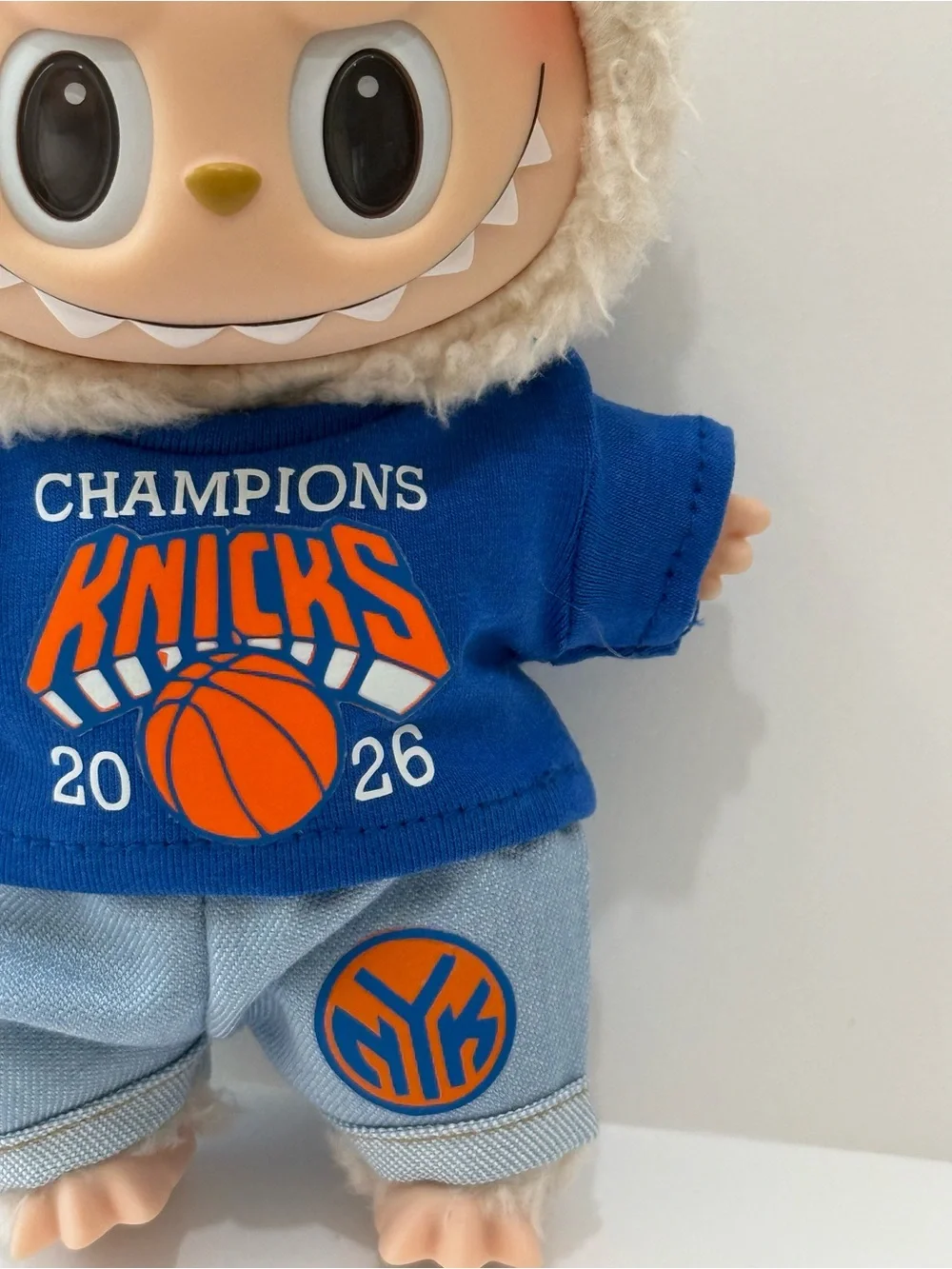 New York Knicks Labubu 2pc CHAMPIONS 2026 outfit NY